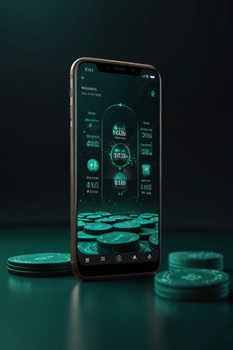 Smartphone with Mad Casino app